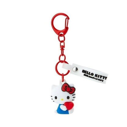 Hello kitty凯蒂猫｜50周年kitty换装牛仔衣系列挂件/挂链/钥匙扣盲盒/共10种｜1枚入