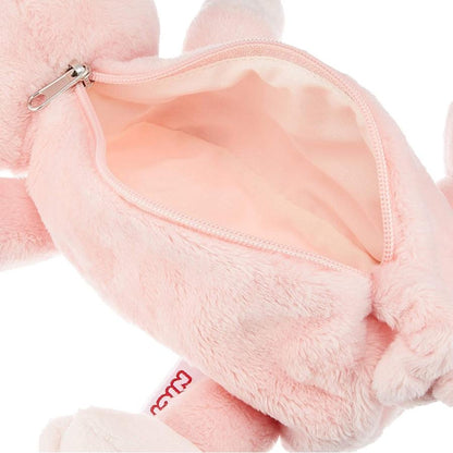 Nici｜大容量毛茸茸粉猪猪笔袋｜约30x8cm