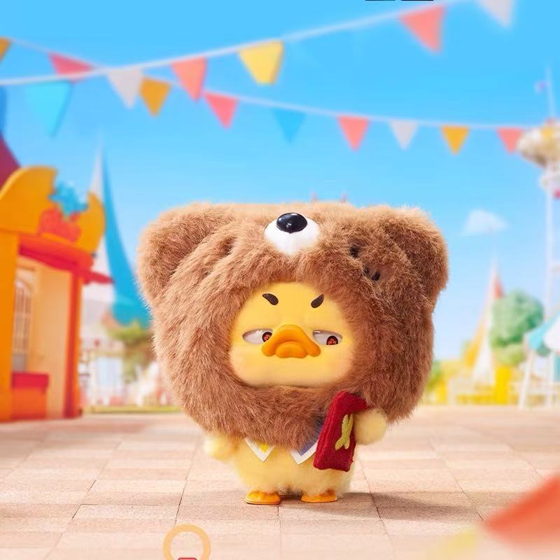 Pocket Upsetduck Crazy Circus Duck Plush Keychain Blind Box