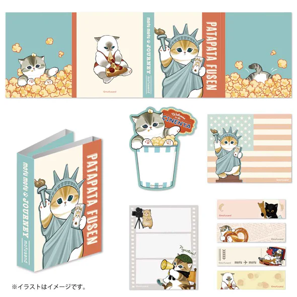 Mofusand｜Mofumofu Journey Work Flip Memo Sticky Notes｜ 90×70×5mm approx.