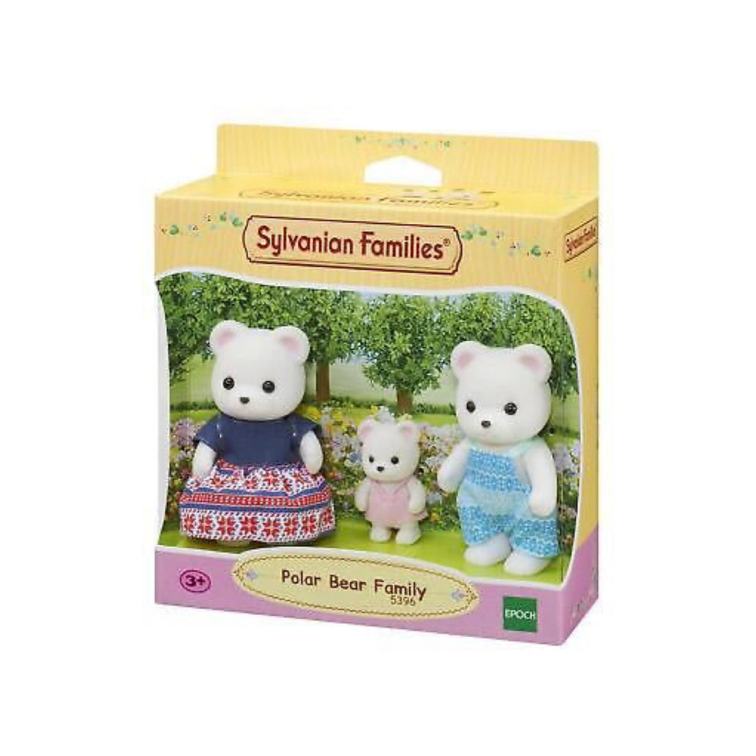 SylvanianFamilies森贝儿家族｜Polar Bear Family 北极熊家族系列战宝植绒套组/玩具/过家家