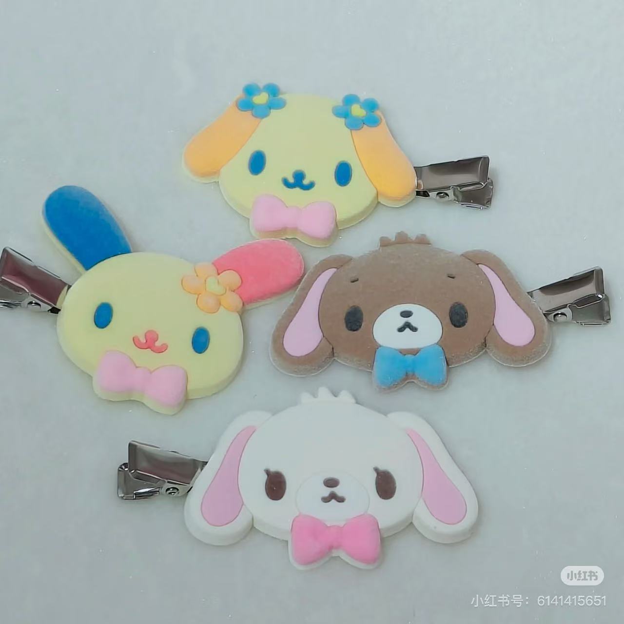 Sanrio｜Flocked Bangs Clip Set｜6×1.1×4cm approx.
