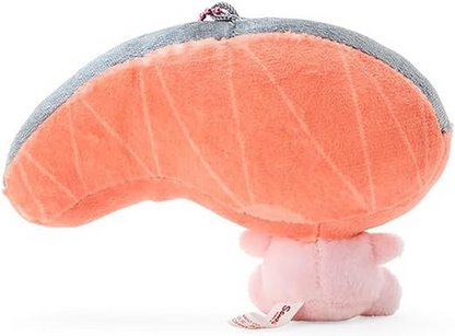 Sanrio三丽鸥｜ Mascot Holder - Kirimi-chan三文鱼切片毛绒挂件/包挂｜約13.2 x 9.5 x 4.5cm