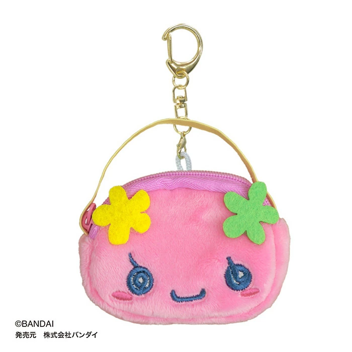 Tamagotchi｜Miniature Pouch Plush Charm Dress-Up Bag Charm Keychain｜W70×H50×D20 mm approx.