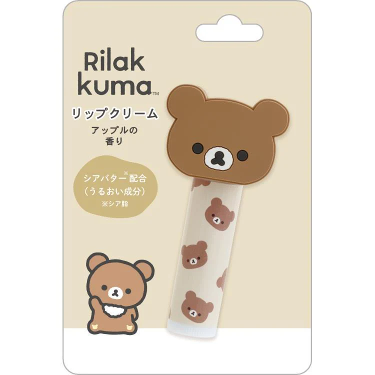 Rilakkuma｜Lip Balm with Mascot｜80 × 40 × 25 mm approx.