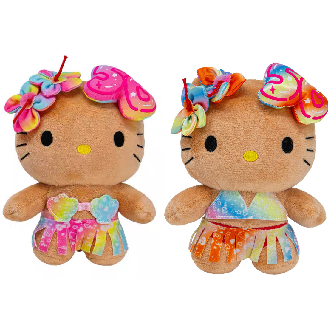 HelloKitty凯蒂猫｜HAWAII夏威夷黑皮kitty50周年限定公仔/玩偶｜高约20cm
