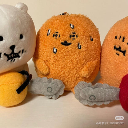 Nagano自嘲熊｜ Characters Petit Mini Mascot (Mogura Croquette / Tomogui))鼹鼠可乐饼/薯饼流汗尖叫毛绒挂件/包挂｜约H90 x W70 x D50mm