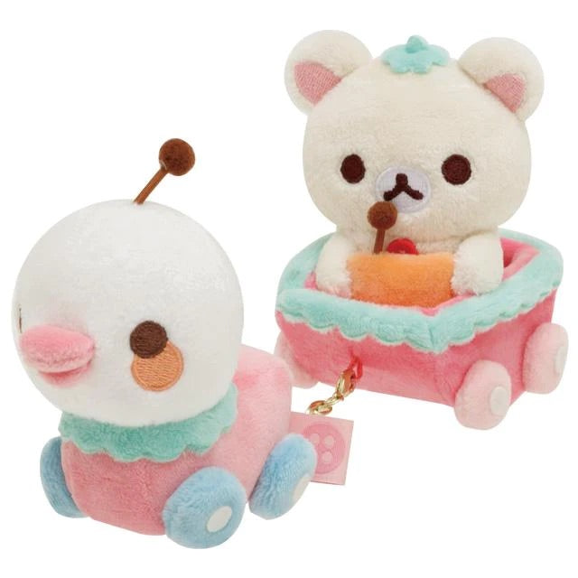 Rilakkuma轻松熊｜草莓日系列小白熊乘车车2只?车车组｜約85×60×205mm