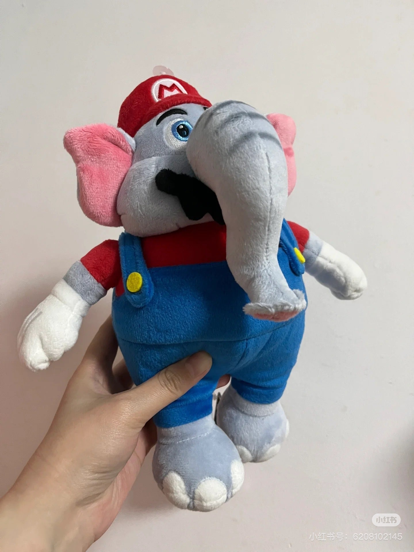 Nintendo｜San-ei Super Mario Bros. Wonder: SMW01 Elephant Mario Plush (S)《马里奥惊奇》游戏变身大象毛绒玩偶/公仔/S号｜约150x140x260mm