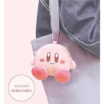Kirby｜Mini Plush Pouch with Carabiner｜H165 x W140 x D75mm approx.