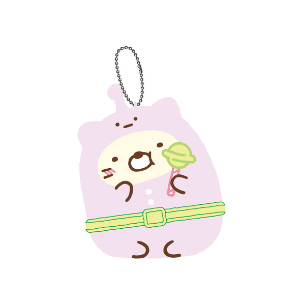 Sumikko gurashi｜Mysterious Friends Fluffy Diecut Coin Case Plush Keychain｜W87mm x H90mm approx.