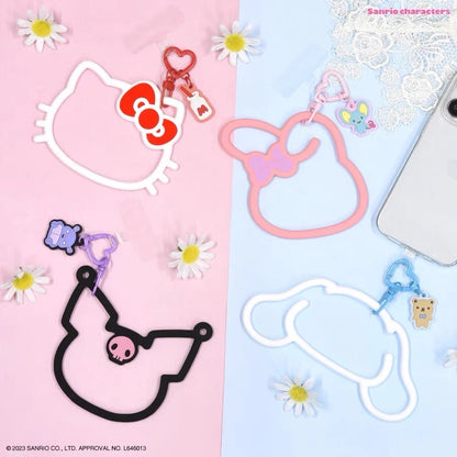 Sanrio｜多功能角色大脸手机手带手绳挂件