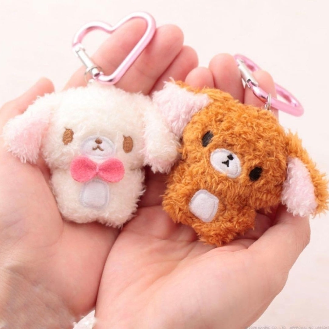 Sanrio｜Sugarbunnies Munyugurumi Heart-shaped Carabiner mini Mascot Holder /Plush Keychain｜H65ｍｍ approx.