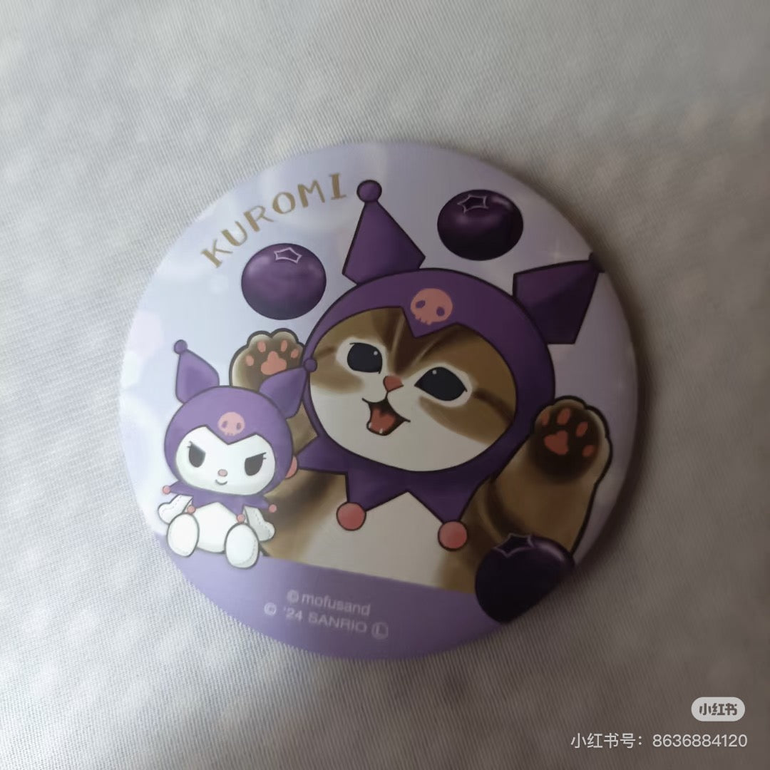 Mofusand｜Sanrio Character Mat Can Badge Collection mystery bag/blind box/All 10 types｜1pcs