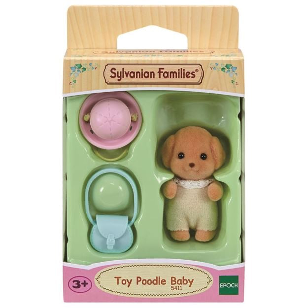 【还有补货，限购1】SylvanianFamilies森贝儿家族｜Toy Poodle Baby贵宾犬Milo包包帽子站宝套装/四肢可活动/玩具/过家家