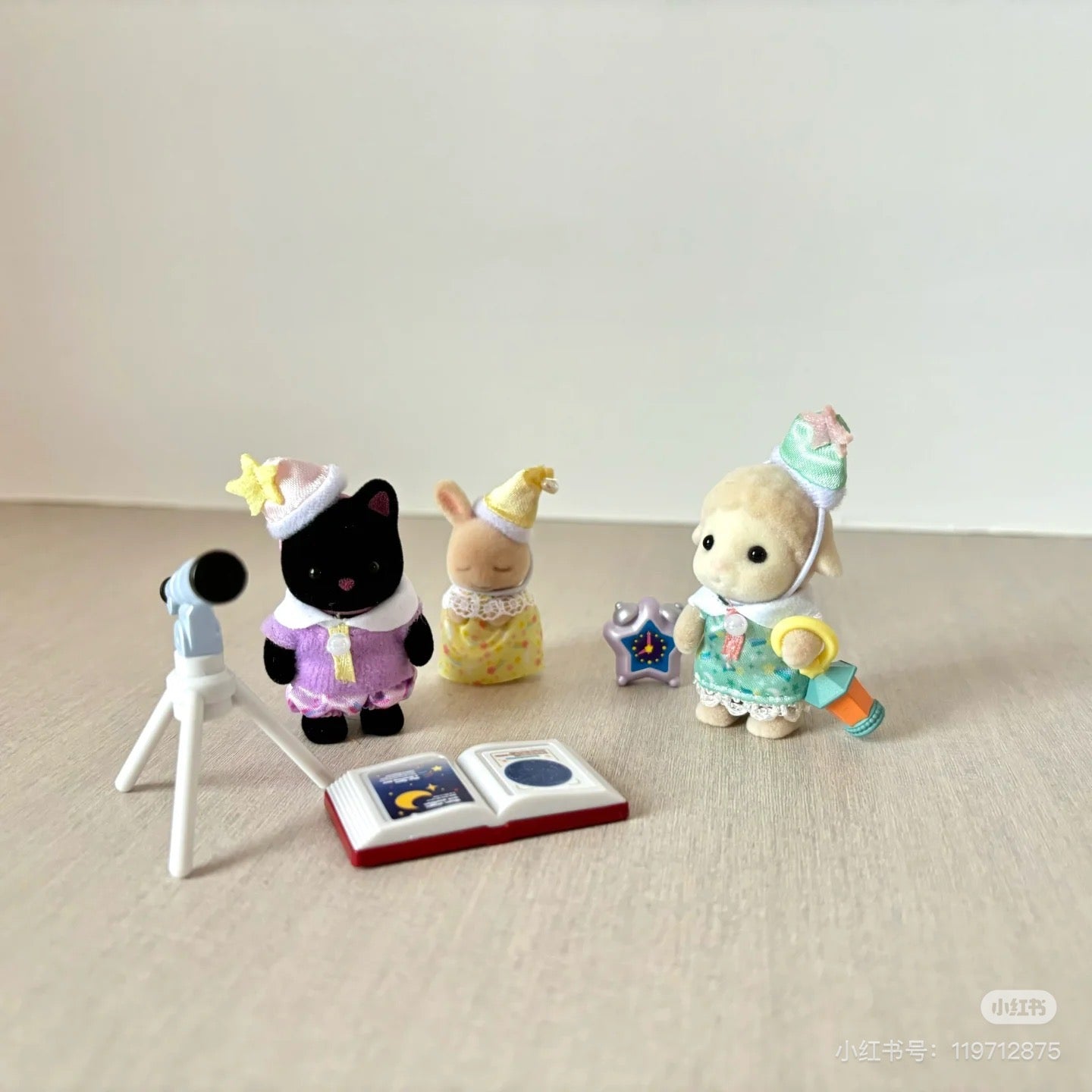 SylvanianFamilies森贝儿家族｜Nursery Friends Sleepover Party Trio幼儿园伙伴睡前派对套组/玩具/过家家5750