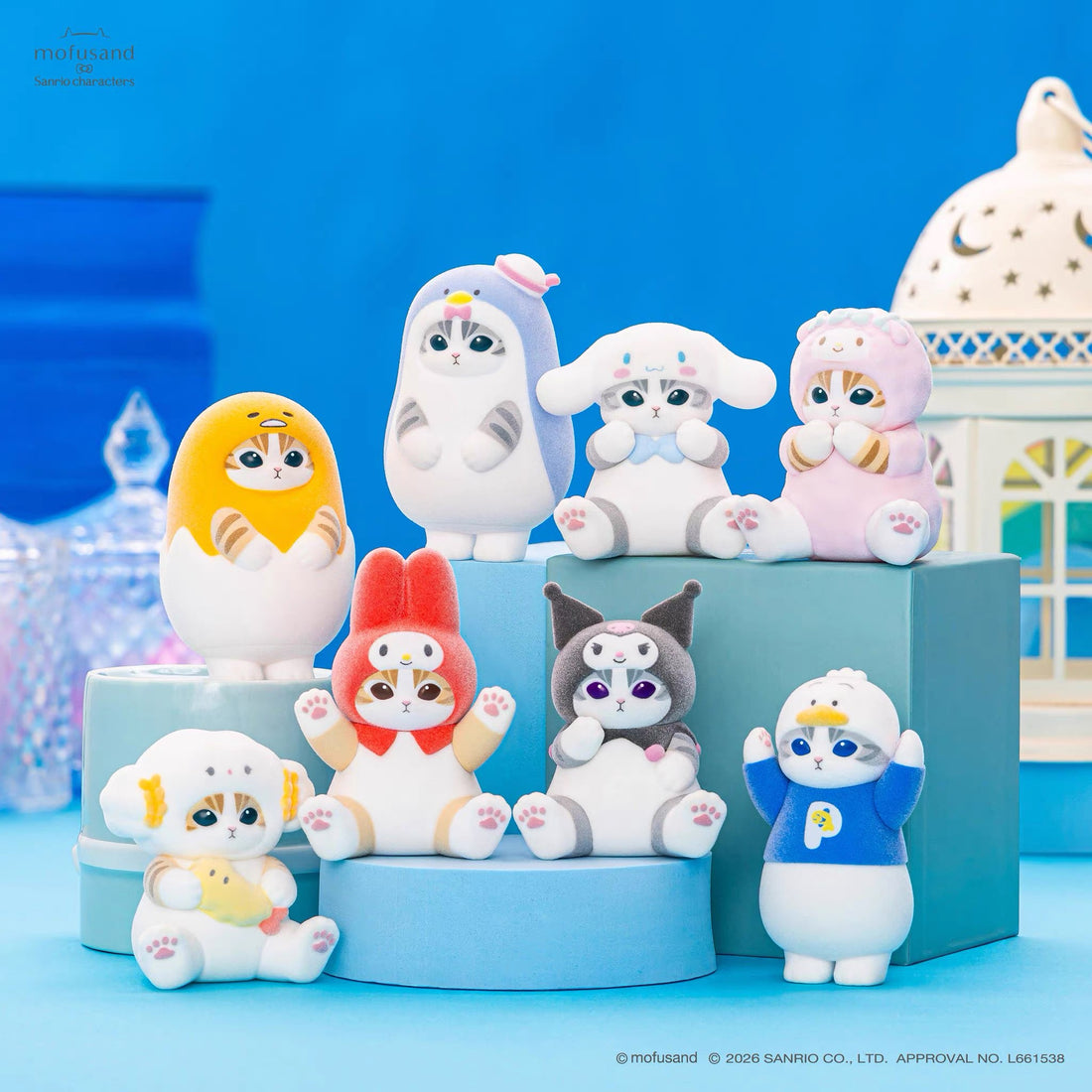 【pre-order】Mofusand｜Sanrio Characters Mofumofu Flocked Figure Trading Collection Vol.2 mystery bag/blind box/All 8 types｜1pc