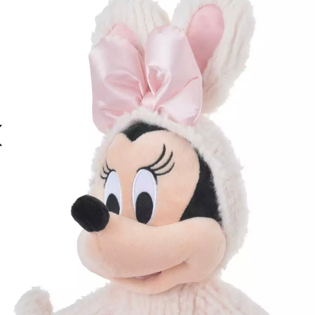 Disney迪士尼｜蝴蝶结芭蕾舞裙粉粉兔兔装米妮/换装米奇玩偶/公仔｜高さ48×幅32×奥行き21(cm)