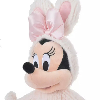 Disney迪士尼｜蝴蝶结芭蕾舞裙粉粉兔兔装米妮/换装米奇玩偶/公仔｜高さ48×幅32×奥行き21(cm)