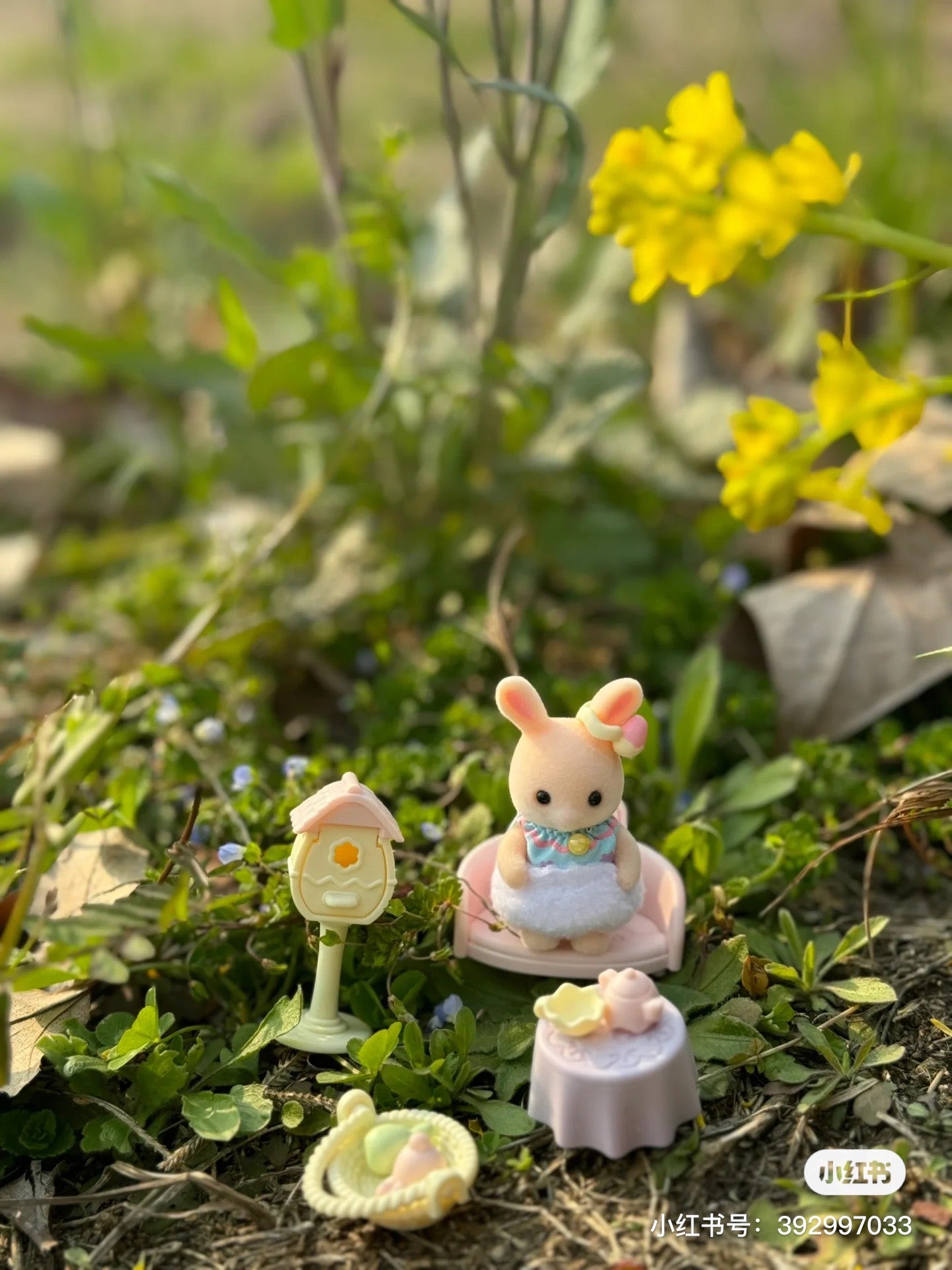 SylvanianFamilies森贝儿家族｜复活节彩蛋玛格丽特兔小屋套组/玩具/过家家