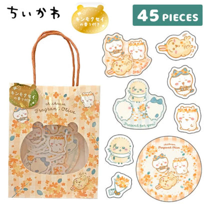 Chiikawa 吉伊卡哇｜金木犀桂花系列限定香味小贴纸｜45枚入