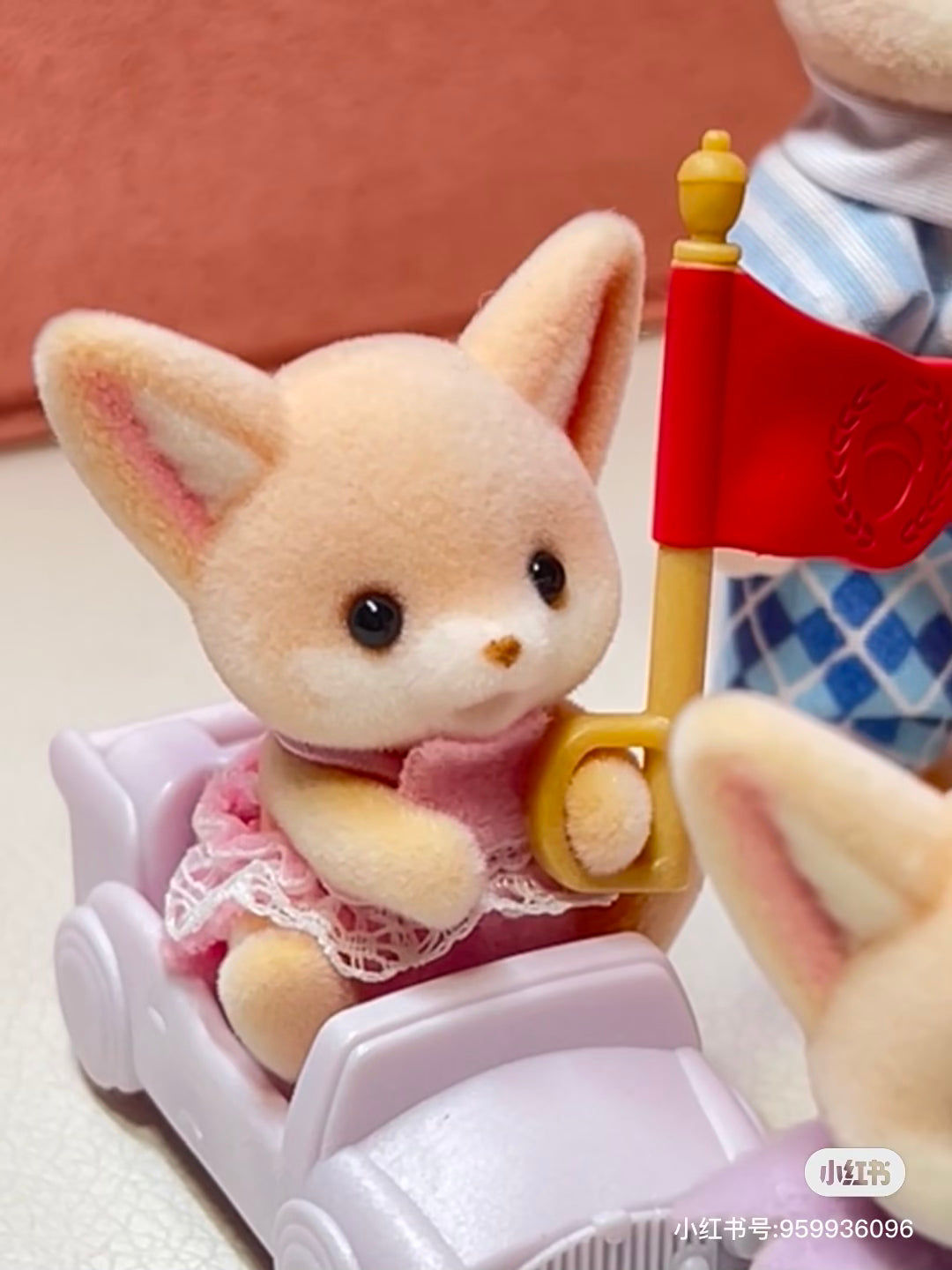 SylvanianFamilies森贝儿家族｜Fennec Fox Twins耳阔狐双胞胎宝宝推车套组/玩具/过家家5697