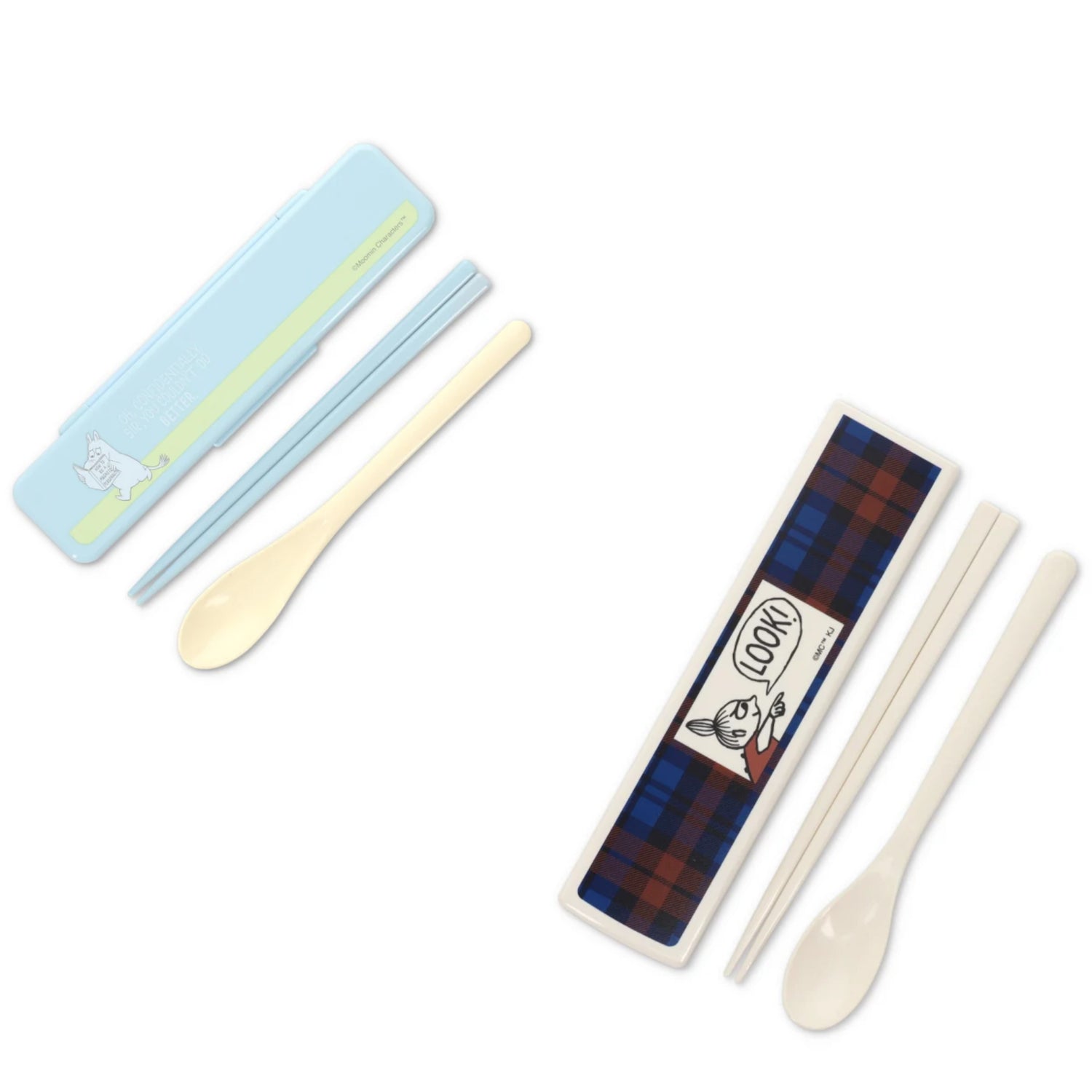 Moomin｜Chopsticks &amp; Spoon Twin Set｜191 x 48 x 18 mm approx.