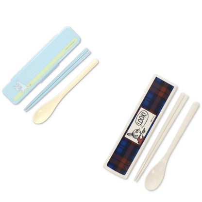 Moomin｜Chopsticks &amp; Spoon Twin Set｜191 x 48 x 18 mm approx.