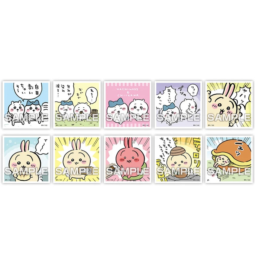 Chiikawa 吉伊卡哇｜第二弹可爱细闪贴纸盲盒/共50种｜1包含5张