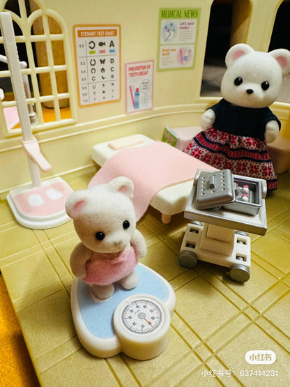 SylvanianFamilies森贝儿家族｜Polar Bear Family 北极熊家族系列战宝植绒套组/玩具/过家家