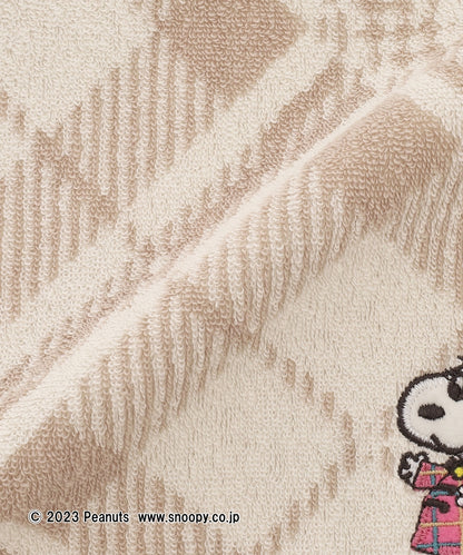 Snoopy｜Afternoon Tea英伦风限定超精美刺绣手帕/小方巾｜縦25.5cm/横25.5cm