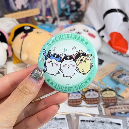 Chiikawa 吉伊卡哇｜台场冒险王系列海盗吧唧徽章盲盒/全七种｜1枚入