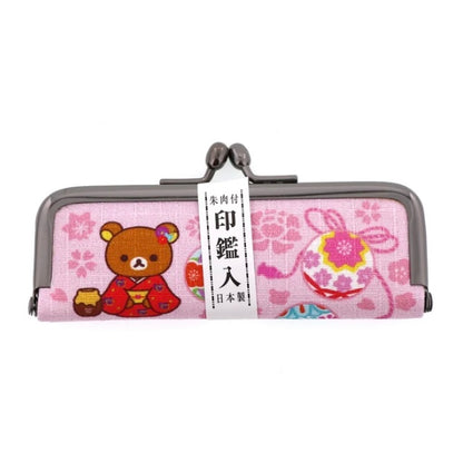 Rilakkuma轻松熊｜茶房限定小款零钱包/印鑑包｜约L105×W10×H15(mm)