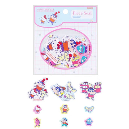 Crayon shin-chan｜Sanrio × Crayon Shinchan Piece Seal Stickers｜18 sheets
