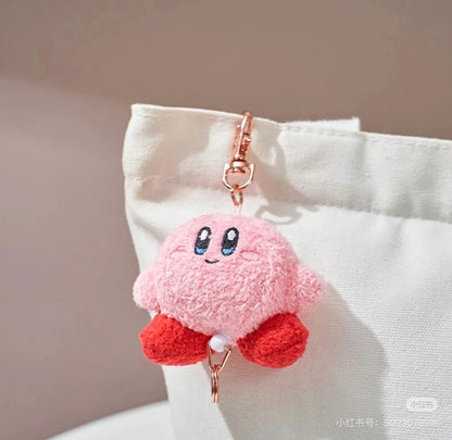Kirby星之卡比｜The Stars Fluffy S Mascot Reel KH超可爱星之卡比可伸缩毛绒玩偶钥匙扣挂件/包挂｜约H14×W8×D5cm