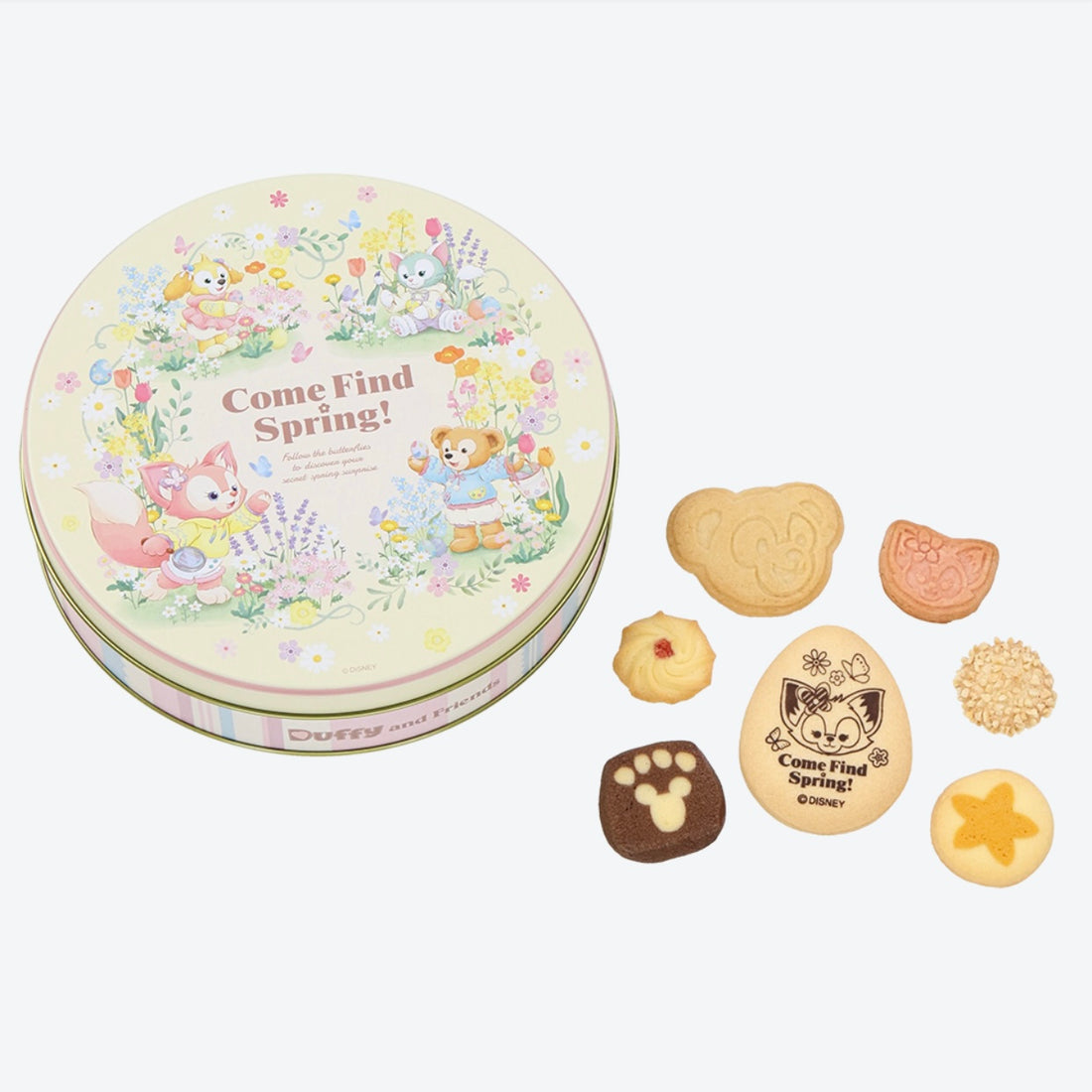Disney迪士尼|2024东迪春日复活节限定礼盒装圆盒饼干大盒装|约19*5cm【24.06.27】