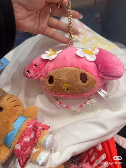 【limit 1】Sanrio｜Endless Summer Vacation Mirror Mascot Charm/Plush Keychain｜12 x 5 x 10cm approx.