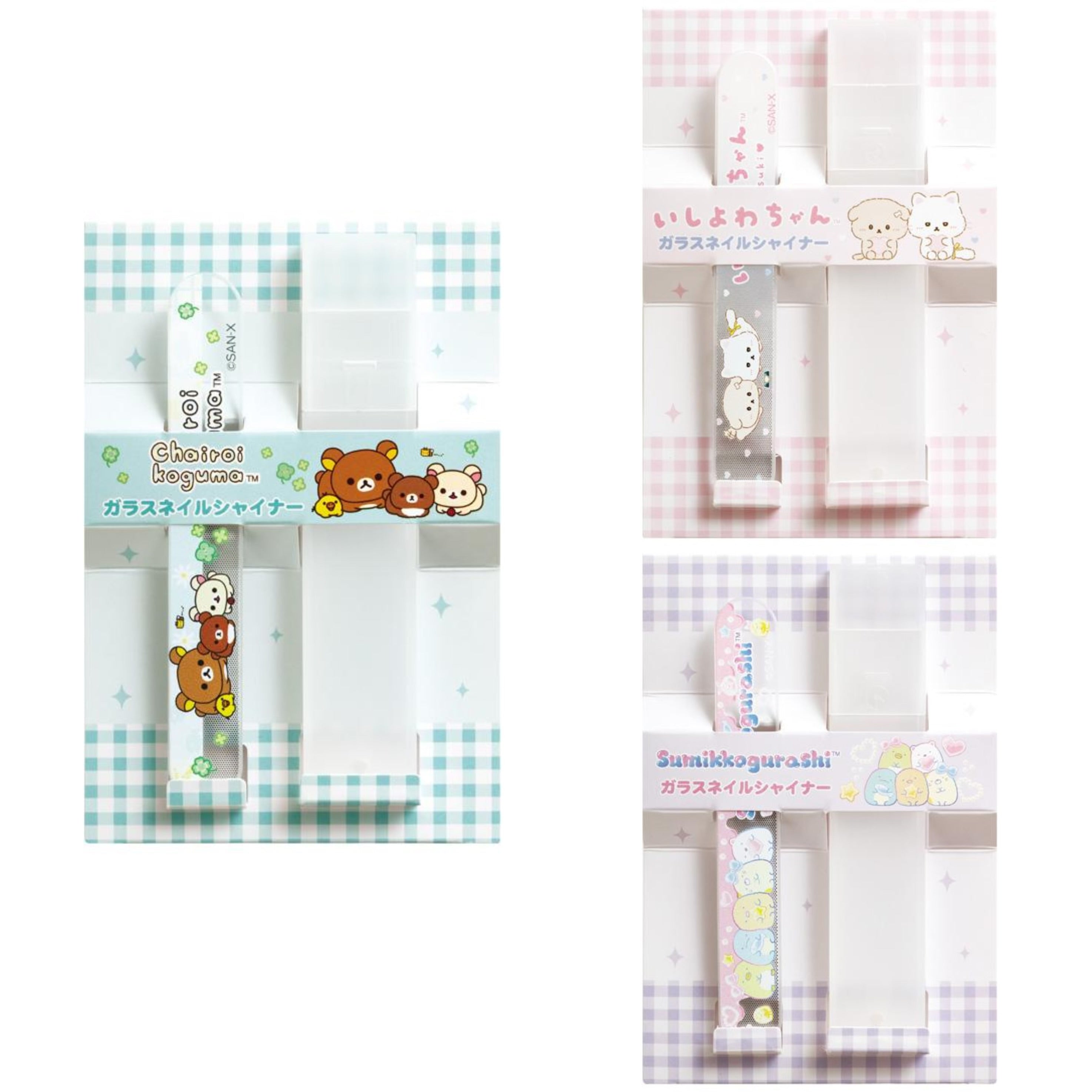 Sanx｜Character Mix Care Item Glass Nail Shiner Heart Ribbon｜ H110 x W70mm approx.