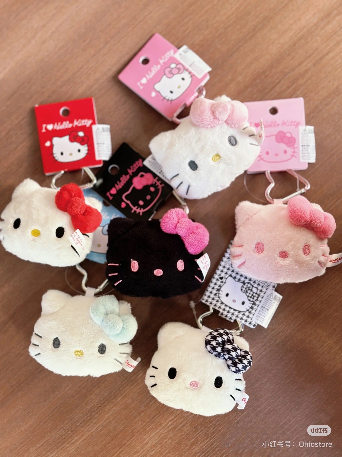 Hello Kitty｜I Love Hello Kitty Mascot Holder /Plush Keychain｜8×3.5×7cm approx.