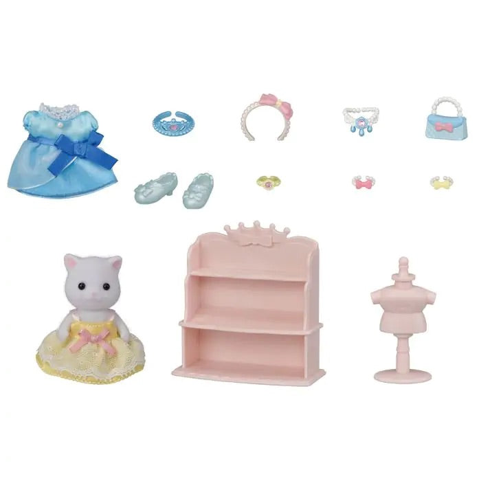 SylvanianFamilies森贝儿家族｜Baby Clothes Lot By Princess波斯猫公主裙套装5645