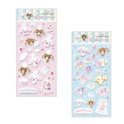Sanrio｜Sugarbunnies Tea Party Puffy Stickers｜H185 x W95 x D2mm approx.