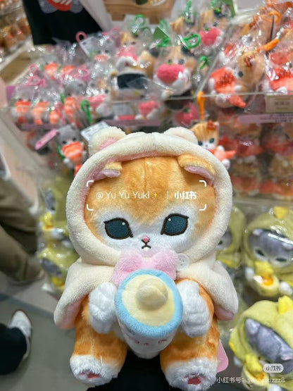 Mofusand｜Fluffy Poncho Hoodie Naughty Dinosaur Plush Dolls/Plush Toy｜225×195×260mm approx.