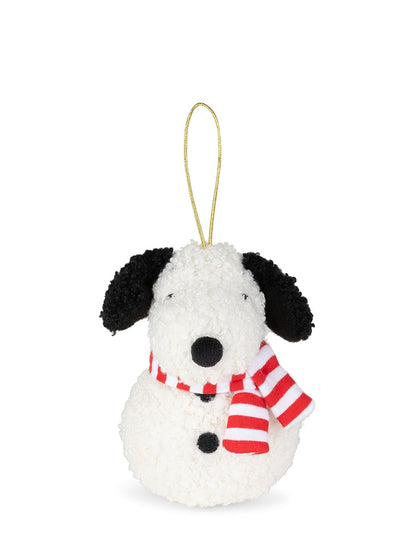 Snoopy史努比｜ECO Tiny Teddy Snowman | Cream圣诞奶油雪人毛绒玩偶挂件/包挂｜约10x7x7cm