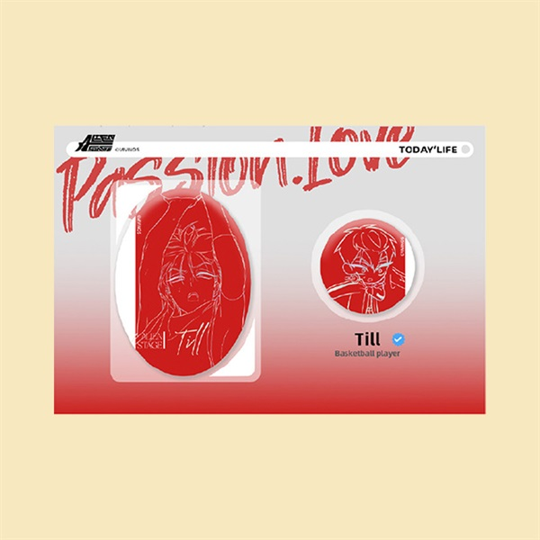 Alien Stage｜Passion Series Can Badge Set｜4.6 cm × 6.4 cm approx.
