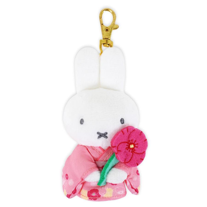 Miffy｜ Limited Edition Kimono Autumn Leaves Chokkorisan Mascot Holder /Plush Keychain｜H12 x W6 x D4cm approx.