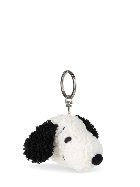 Snoopy史努比｜ECO Tiny Teddy keychain | Cream圣诞奶油雪人毛绒头型钥匙扣挂件/包挂