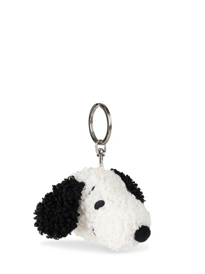 Snoopy史努比｜ECO Tiny Teddy keychain | Cream圣诞奶油雪人毛绒头型钥匙扣挂件/包挂