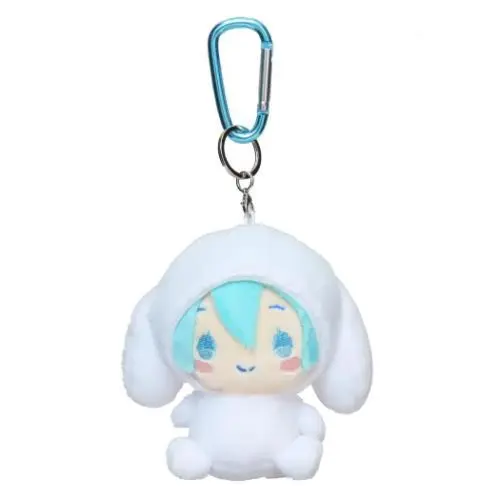 Hatsune Miku ｜Miku x Cinnamoroll Mascot with Carabiner｜11.3cm x 7.2cm x 7.3cm approx.