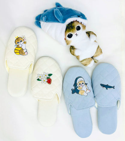 Mofusand｜Room Slippers - Shark Cat Nyan｜Free size (up to 24cm approx. )✔️