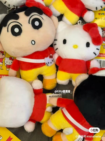 Sanrio｜Crayon shin-chan Mascot Holder /Plush Keychain｜75×100×45mm approx.